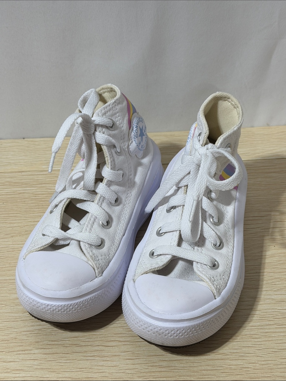 Kids Neutral Converse Canvas Shoes -